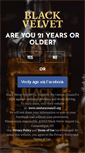 Mobile Screenshot of blackvelvetwhisky.com